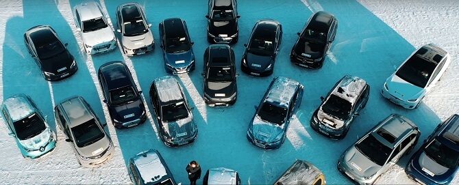 elektromobily v zimě