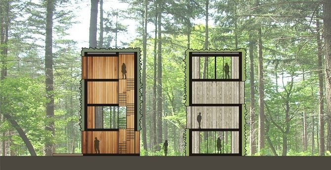 Nákres stromových mrakodrapů. Foto: OAS1S