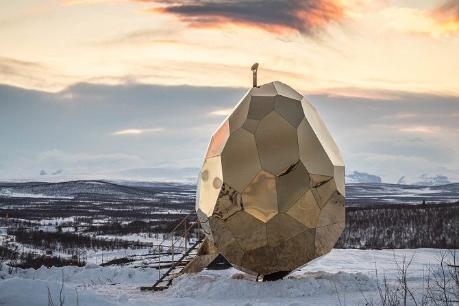 Solární sauna je volně přístupná také pro turisty. Foto: Jean-Baptiste Béranger