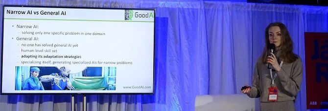 přednáška Olgy Afanasjevy z Good AI