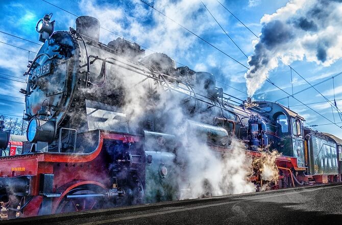 Mnoho vylepšováků od Westinghouse využili na železnici.