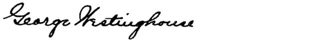 podpis George Westinghouse George Westinghouse podpis