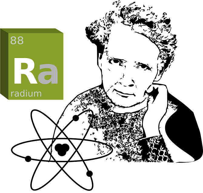 Ve smolinci objevila Marie Curie-Skłodowská radioaktivní prvek radium. Marie Curie-Skłodowská a prvek radium