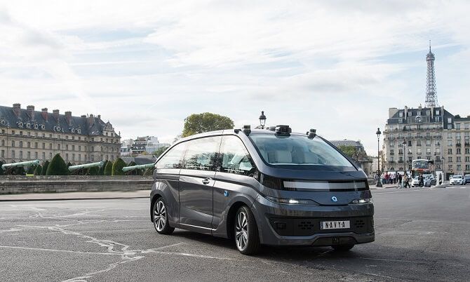 robotický taxík Autonom Cab v Paříži