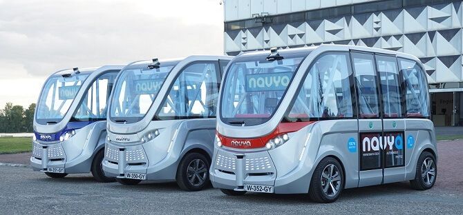 autonomní vozy Navya pro městskou přepravu