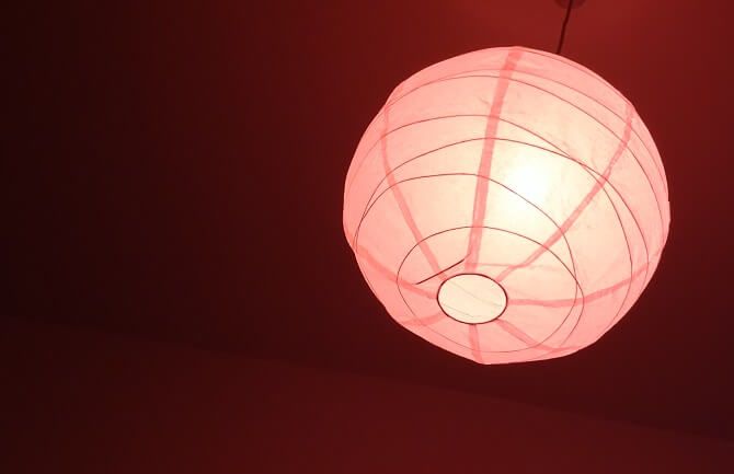 IKEA Trådfri žárovka v červené