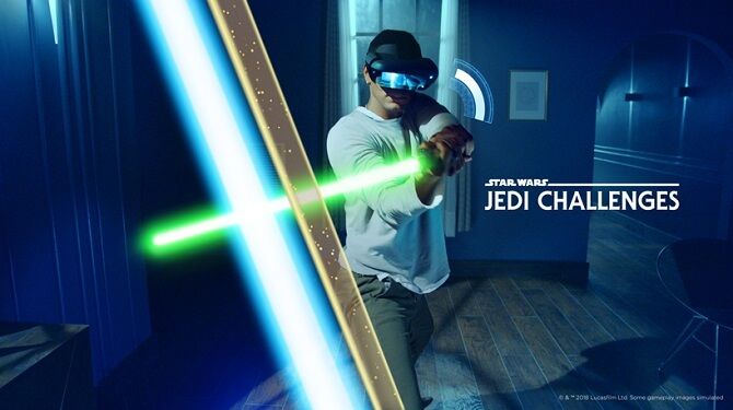 Foto: Lenovo a Lucasfilm Ltd. hra se světelnými meči Jedi Challenges