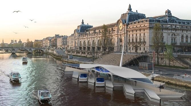 vizualizace dobíjecích stanic v Paříži