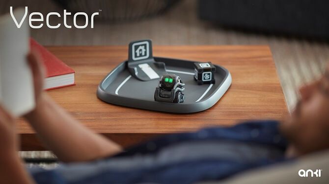 robot Vector a jeho nabíjecí stanice