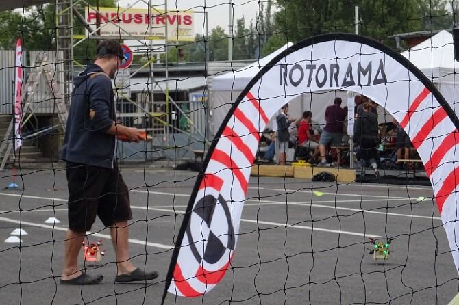 závody dronů na Future Port Prague 2018