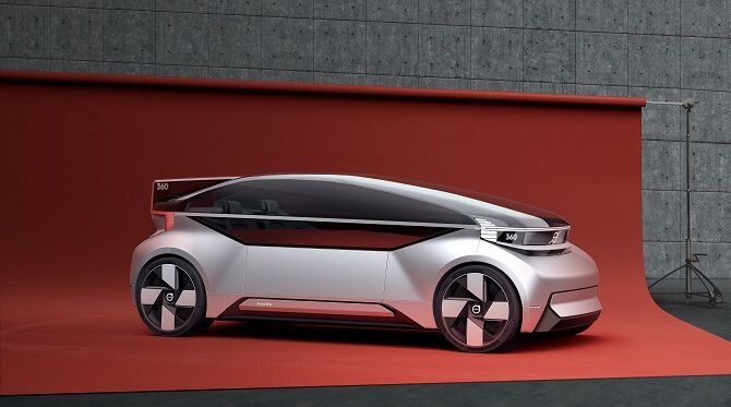 Podle ředitele Volvo Cars, Håkana Samuelsona, se musí autovýrobci přeorientovat od prodeje aut k poskytování dopravních služeb. Foto: Volvo Volvo 360c exteriér