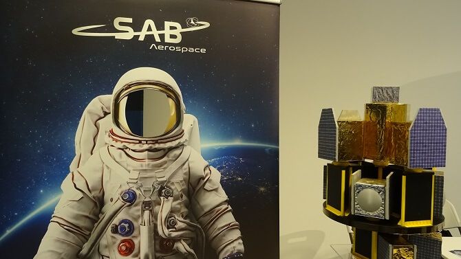 stánek SAB Aerospace na Czech Space Week 2019