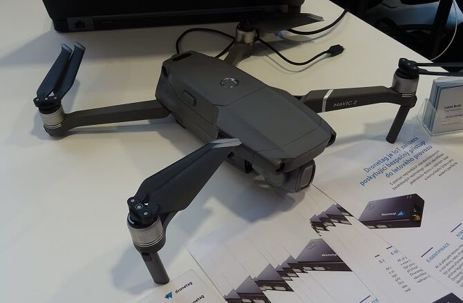 DJI Mavic Pro a IoT zařízení firmy Dronetag