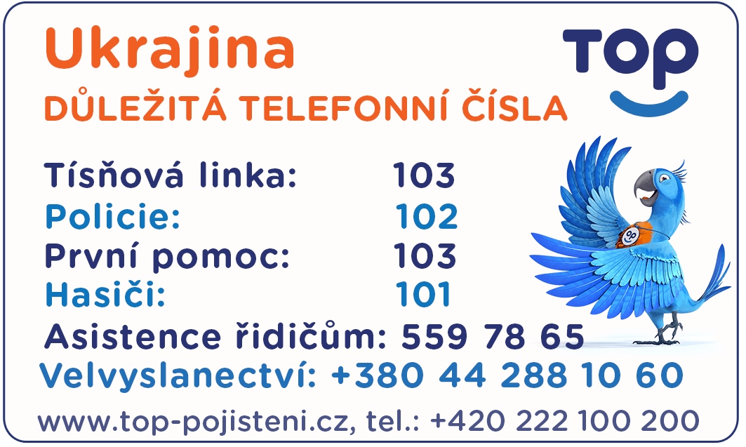 Ukrajina - důležité kontakty