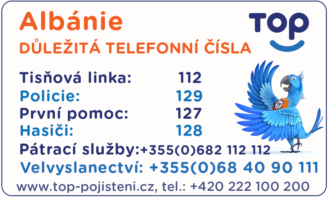 Důležité kontakty - Albánie