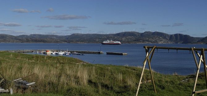 Vizualizace zobrazující větrné turbíny v norské krajině. Zdroj: Statkraft Takto bude vypadat norská krajina s větrnými turbínami.