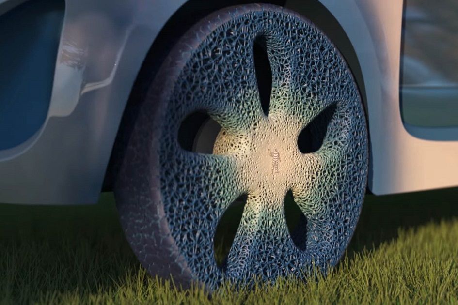 Pneumatiky budoucnosti? Výroba na 3D tiskárně a konec plnění vzduchem