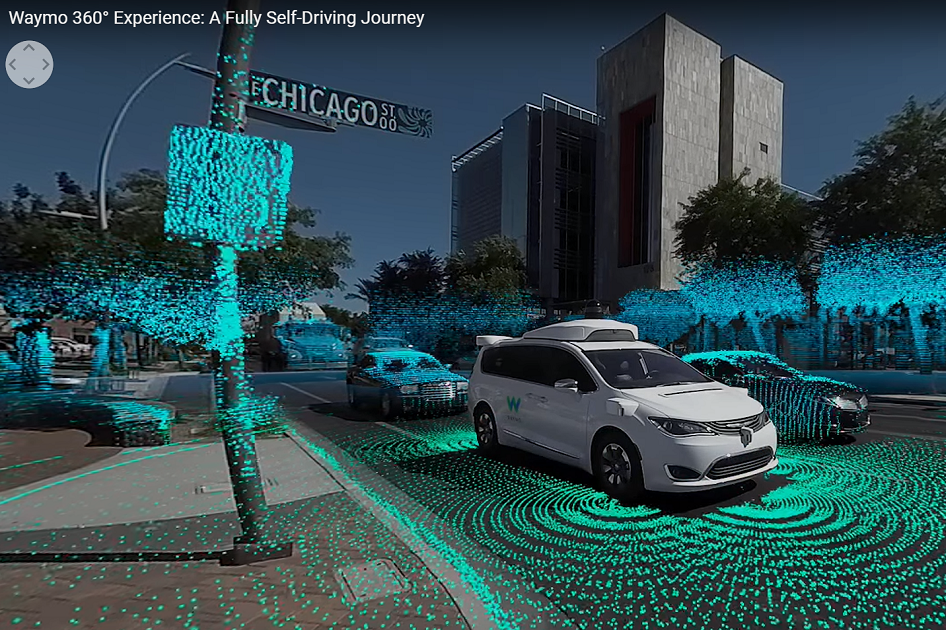 V hlavě neviditelného řidiče: Co vidí autonomní vůz při jízdě? Firma Waymo to ukázala