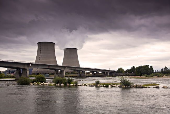 Jaderná elektrárna ve Francii.