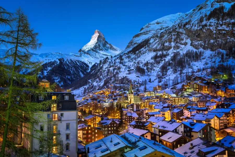 lyžování ve Švýcarsku Zermatt