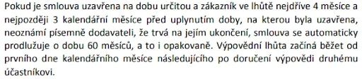 Prolongace: ukázka ze smlouvy